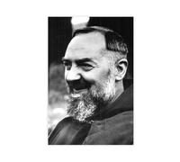 GIEIG Impression sur toile portrait de Saint Padre Pio pour la maison, l'école, le bureau, sans cadre, 60 x 90 cm
