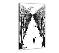 GIEIG Impression sur toile pour chambre d'adolescent et garçon The Cat That Walked By Himself By Rudyard Kipling - 30 x 45 cm
