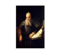 GIEIG Impression sur toile « The Apôtre Paul By Rembrandt » - Décoration murale pour chambre à coucher, bureau, chambre à coucher, bureau, cadeau - Sans cadre - 30 x 45 cm