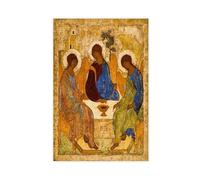 GIEIG Impression sur toile « The Holy Trinity » d'Andrei Rublev pour chambre d'adolescent et de garçon, sans cadre, 30 x 45 cm