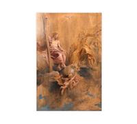 GIEIG Impression sur toile « The Holy Trinity » de Peter Paul Rubens - Décoration murale pour chambre à coucher, bureau, chambre à coucher, bureau, cadeau - Sans cadre - 50 x 75 cm