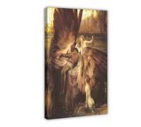 GIEIG Impression sur toile The Lament Of Icarus par Herbert James Draper - Décoration murale moderne pour chambre à coucher - 30 x 45 cm