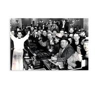 GIEIG Impression sur toile « The Night The Prohibition Ended » - Décoration murale pour chambre à coucher, bureau, chambre - Cadeau sans cadre - 50 x 75 cm