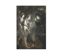 GIEIG Impression sur toile The Three Witches - Macbeth (William Shakespeare) par Daniel Gardner pour la maison, l'école, le bureau, sans cadre, 60 x 90 cm