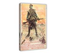 GIEIG Impression sur toile « They Shall Not Pass On Ne Passe Pas » par Maurice Neumont - 1917 WW 1 pour chambre d'adolescents et de garçons 40,6 x 61 cm