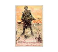 GIEIG Impression sur toile « They Shall Not Pass On Ne Passe Pas » par Maurice Neumont - 1917 WW 1 pour chambre d'adolescents et garçons - Impression sur toile sans cadre 30,5 x 45,7 cm
