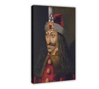 GIEIG Impression sur toile Vlad The Impaler Vampire Dracula Transylvanie pour chambre d'adolescents et de garçons 50 x 75 cm