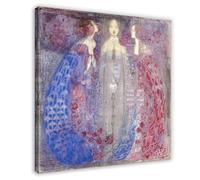 GIEIG Margaret Macdonald Mackintosh Poster The Three Perfumes pour chambre - Esthétique - Impression sur toile - 60 x 60 cm