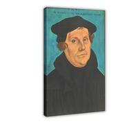 GIEIG Martin Luther - Impression sur toile de thèses de la Réforme 95 pour chambre d'adolescents et de garçons 40 x 60 cm
