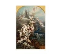 GIEIG Octave Tassaert - Heaven and Hell Poster sur toile et décoration murale moderne pour chambre à coucher familiale sans cadre 60 x 90 cm