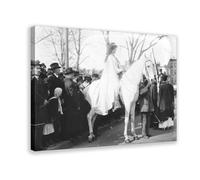 GIEIG Poster de suffragettes Protest On Horseback par Inez Milholland - Equal Rights Women's History Poster for Room Esthetics Canvas Wall Art Poster And P