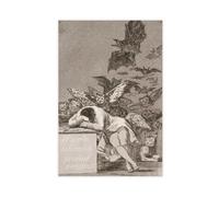 GIEIG Poster décoratif sur toile « The Sleep Of Reason » de Francisco Goya pour chambre - Sans cadre - 60 x 90 cm