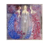 GIEIG Poster Margaret Macdonald Mackintosh The Three Perfumes - Décoration murale sur toile pour chambre à coucher, bureau, cuisine, cadeau - Sans cadre - 40 x 40 cm
