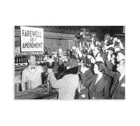 GIEIG Poster sur toile « End Of The Prohibition » - Décoration murale moderne pour chambre à coucher - Sans cadre - 40 x 60 cm