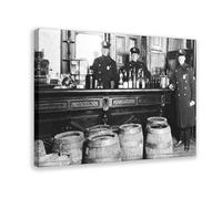 GIEIG Prohibition - Speakeasy Police Raid Bootlegger - Poster Moonshine Alcohol pour chambre - Esthétique - 30 x 45 cm