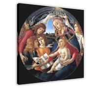 GIEIG Sandro Botticelli - Madonna of the Magnificat Poster Impression sur toile pour chambre d'adolescents et garçons - 30 x 30 cm