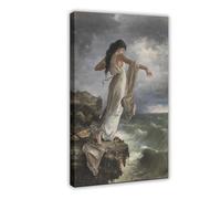 GIEIG Sappho By Miguel Carbonell I Selva Safo Poster sur toile et cadre imprimé 30 x 45 cm