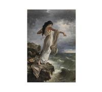 GIEIG Sappho By Miguel Carbonell I Selva Safo Poster sur toile pour décoration de chambre à coucher, bureau, cuisine, cadeau sans cadre, 40 x 60 cm