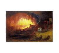 GIEIG The Destruction Of Sodome And Gomorrh Painting 1852 By John Martin Impression sur toile et décoration murale moderne pour chambre familiale sans cadre 12