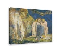 GIEIG The Night of Enitharmon's Joy - Hecate By William Blake - Poster sur toile et décoration murale moderne pour chambre à coucher familiale, cadre 50,8 x 76,2 cm (50 x 75 cm)