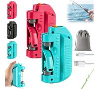 Gienslru Automatic Fishing Knot Tying Tool, 2026 New Easy Cast Knot Tying Tool, Portable Electric Lure GT Knotter for PE Line and Leader Knots, Quick Hook Tier for Saltwater Fishing Anglers (B-1)