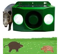 Gienslru Beast Repellent Solar Warning Lights with Loud Volume, Outdoor Solar Animal Repellent Cat Deterrent with Motion Sensor & LED Flashing Animal Repeller (4 Spotlights)