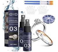 Gienslru Dileex Jewelry Cleaner Spray, Diamond-Shine Jewelry Cleaner Spray, Simple Shine Jewelry cleanersolution, Jewelry Cleaner for All Jewelry (2pcs)