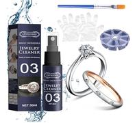 Gienslru Dileex Jewelry Cleaner Spray, Diamond-Shine Jewelry Cleaner Spray, Simple Shine Jewelry cleanersolution, Jewelry Cleaner for All Jewelry (1pc)