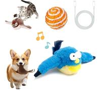 Gienslru Flybird Chat, Oiseau Volant pour Chat, Jouet pour Chat Oiseau Qui Vole, Jouet Interactif pour Ch-at avec Ailes Battantes, Jouet en Peluche Simulant Le Gazouillis (Type B)