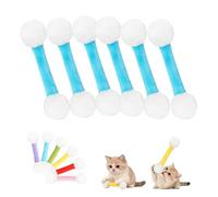 Gienslru Giant Q Tip Cat Toy with Catnip 6 Pack,Durable Cotton Swab Cat Toy for Indoor Cats,Interactive Teething Chew Sticks,Felt Kitty Kicker Toys for Boredom Relief and Exercise (B)
