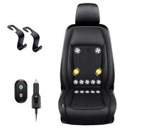 Gienslru Icy Seat - Coussin de Refroidissement de Siège pour Voiture, Coussin de Siège de Voiture avec 24 Ventilateurs & Massage à 6 Modes, Coussin de Siège Aéré et Respirant, Housse de Siège de