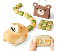 Gienslru Jeu de serpent télécommandé, jeu de serpents et échelles rechargeables pour enfants, 2 joueurs magnétiques serpents et échelles, jeux de société Sna-ke Frenzy avec lumières et sons, sans