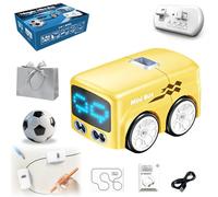 Gienslru Magic Mini Rc Bus, 2026 Upgraded RC Remote Control Sensor Car, Magic Mini Bus Smart RCS Toy, Gestures Follow Small Vehicle Automatic Avoidance Patrol Line Driving Desktop Toy Car (Yellow)