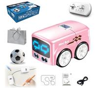 Gienslru Magic Mini Rc Bus, 2026 Upgraded RC Remote Control Sensor Car, Magic Mini Bus Smart RCS Toy, Gestures Follow Small Vehicle Automatic Avoidance Patrol Line Driving Desktop Toy Car (Pink)