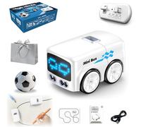 Gienslru Magic Mini Rc Bus, 2026 Upgraded RC Remote Control Sensor Car, Magic Mini Bus Smart RCS Toy, Gestures Follow Small Vehicle Automatic Avoidance Patrol Line Driving Desktop Toy Car (White)