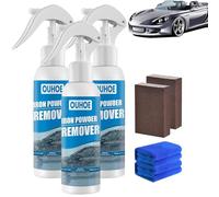 Gienslru Ouhoe Lot de 3 sprays anti-rouille multi-usages, décapant la poudre de fer Ouhoe, Spray dérouillant instantané pour voiture (3 pièces - 30 ml)