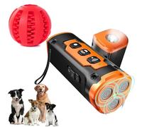 Gienslru Solavie Barkstop Appareil anti-aboiement à ultrasons pour chien avec LED, appareil anti-aboiement à ultrasons avec 3 ondes sonores, maître de repos professionnel, entraînement doux à