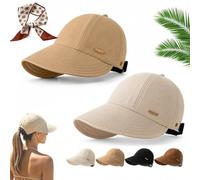 Gienslru Women's Wide Brim Sun Visor Hat, UPF 50+ Adjustable Foldable (B-1)