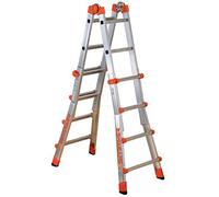 GIERRE AL020 - Escalera telescópica multifunción de aluminio PEPPina EN131 (4+4 peldaños)
