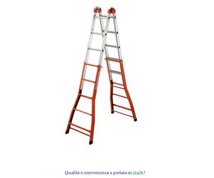 Gierre Échelle Télescopique Polyvalent Peppina Super- 4+5 Échelons Débit 100 KG