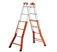 GIERRE Peppina Echelle télescopique Aluminium, Orange Multicolore G