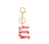 Gierzijia Porte-clés en résine avec lettre initiale de l'alphabet de A à Z transparente pour femme, accessoire de sac, E, taille unique