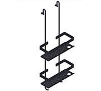 Giese Bodyguard Newport panier de douche 30710-14 porte-rasoir, noir mat