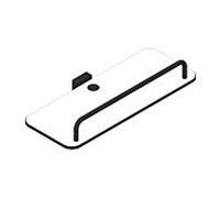 Console de douche Giese 21019-14 stratifié noir mat (HPL) blanc