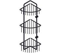 Giese douche 3 panier de douche d'angle 30024-14 noir mat, avec fixation