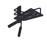 Giese Seaside panier de douche 30782-14 crochet et essuie-glace, modèle d'angle, noir mat