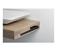 Giese porte-serviettes double 91766-14 pour Meubles , 400 mm noir mat