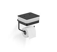 Giese Uno récipient en verre pour papier humide 33770-14 avec porte-papier, noir mat