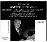 Gieseking Walter - His Complete Mozart Recordings/Vol.1 [Import]