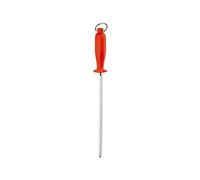 Giesser depuis 1776 - fabriqué en Allemagne - acier de rodage Basic Steel rouge, rond, aiguiseur de couteaux, 25 cm, traction normale, moyennement fin, 9924 25 r